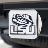 Fanmats LSU Tigers Chrome Metal Hitch Cover with Chrome Metal 3D Emblem