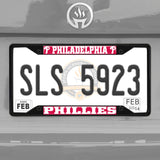 Fanmats Philadelphia Phillies Metal License Plate Frame Black Finish