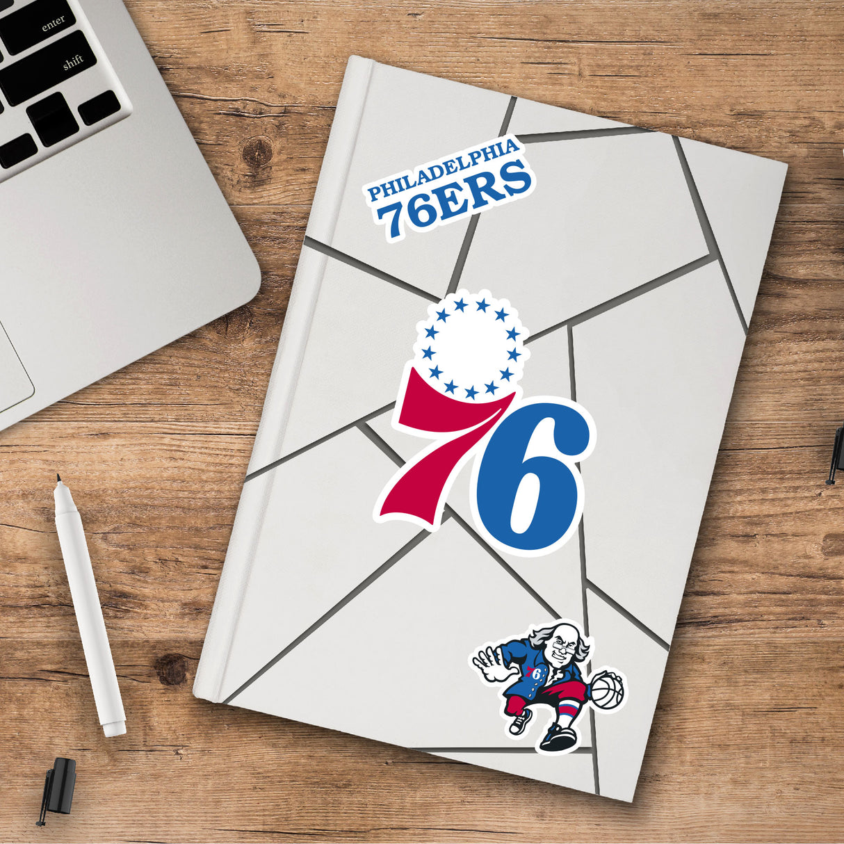 Fanmats Philadelphia 76ers 3 Piece Decal Sticker Set