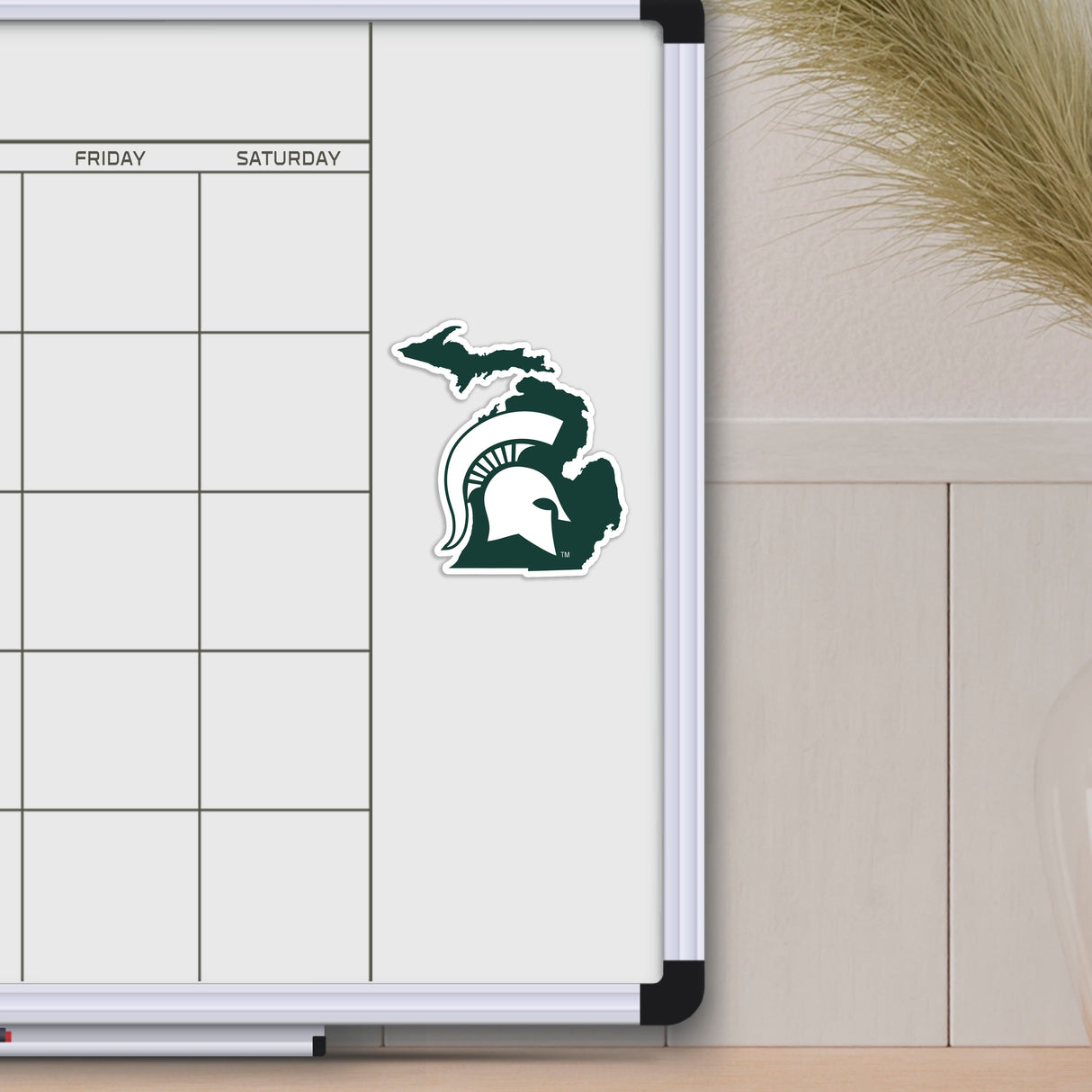 Fanmats Michigan State Spartans Team State Shape Decal Sticker