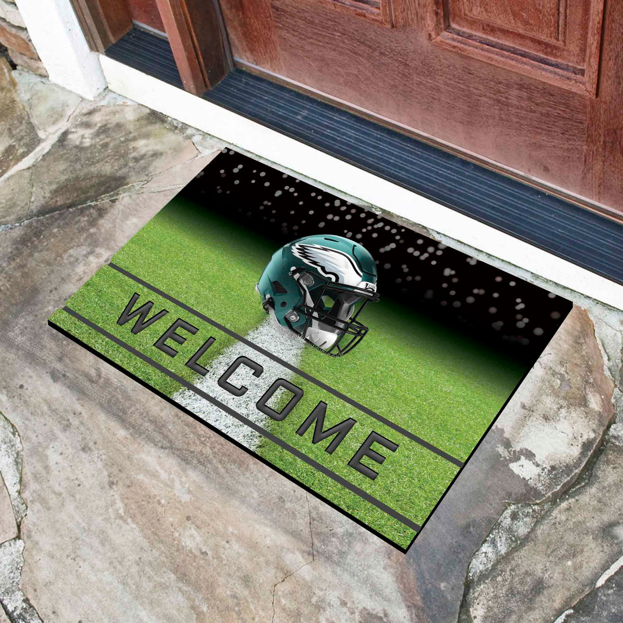 Fanmats Philadelphia Eagles Rubber Door Mat - 18" x 30"