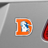 Fanmats Denver Broncos Heavy Duty Aluminum Embossed Color Emblem - Alternate