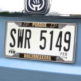 Fanmats Purdue Boilermakers Chrome Metal License Plate Frame, 6.25" x 12.25"