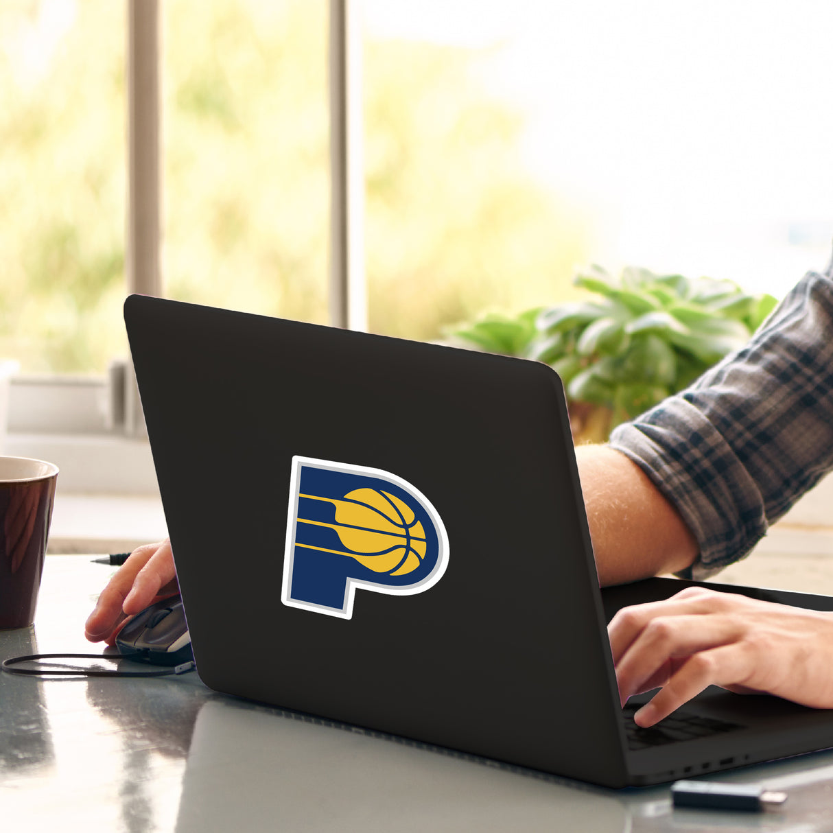 Fanmats Indiana Pacers Matte Decal Sticker Fan Gear NBA Indiana Pacers