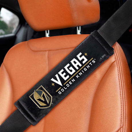 Fanmats Vegas Golden Knights Embroidered Seatbelt Pad - 2 Pieces Fan Gear NHL Vegas Golden Knights