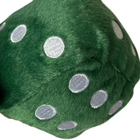 Fanmats Miami Hurricanes Team Color Fuzzy Dice Décor 3" Set Fan Gear NCAA Miami Hurricanes