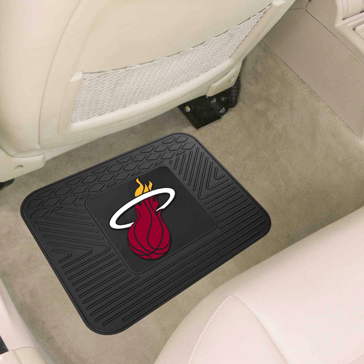 Fanmats Miami Heat Back Seat Car Utility Mat - 14" x 17"