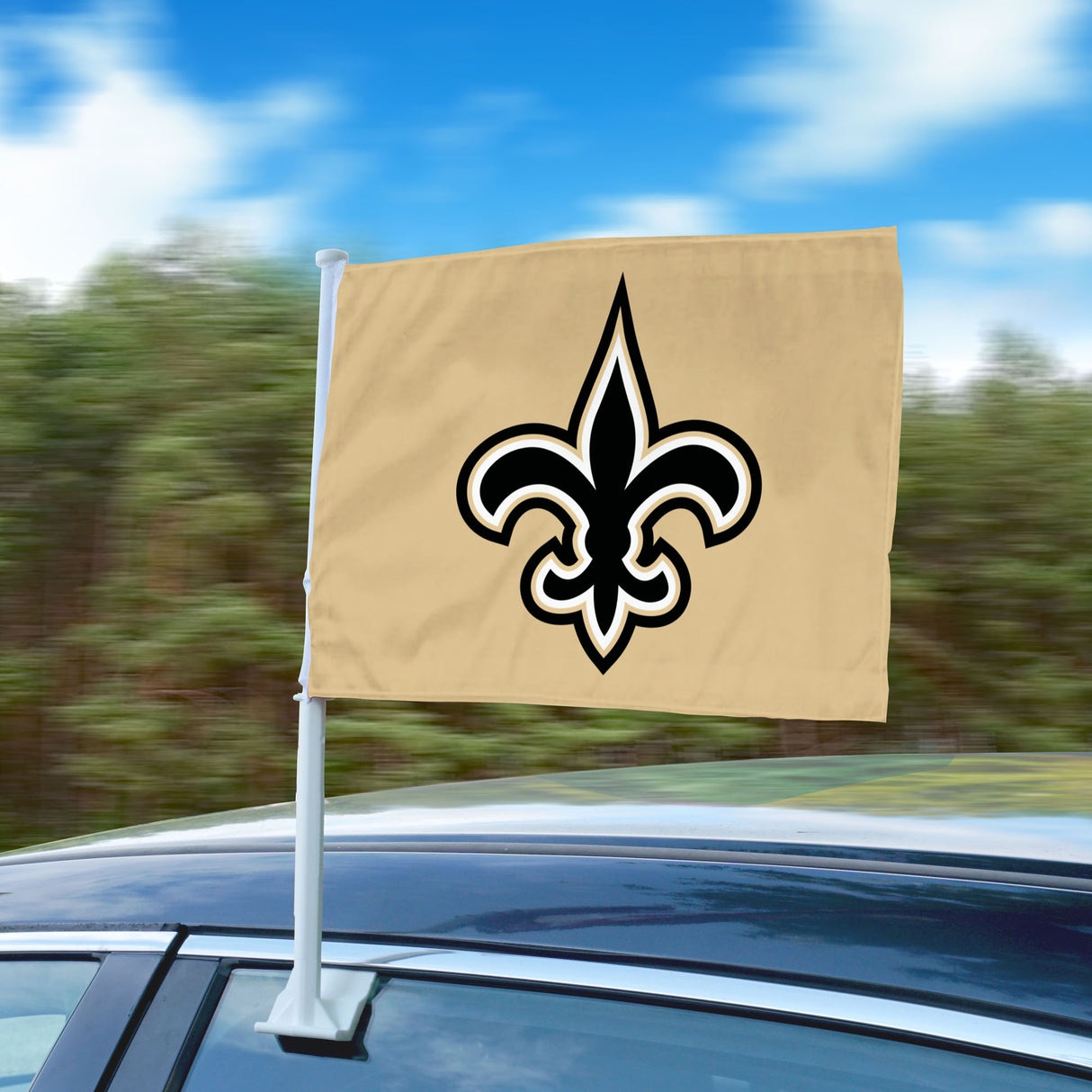 Fanmats New Orleans Saints Car Flag Large 1pc 11" x 14" Fan Gear NFL New Orleans Saints