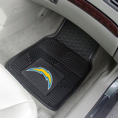 Fanmats Los Angeles Chargers Heavy Duty Car Mat Set - 2 Pieces Fan Gear NFL Los Angeles Chargers