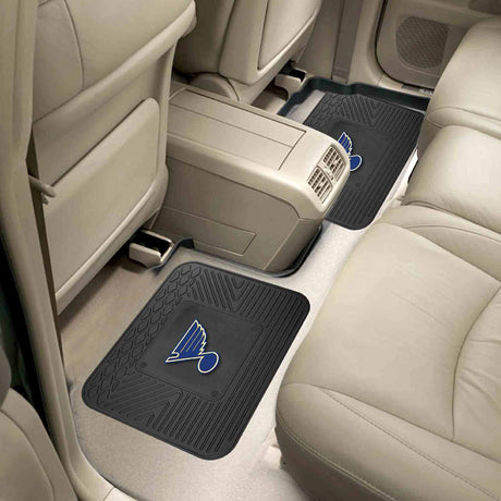 Fanmats St. Louis Blues Back Seat Car Utility Mats - 2 Piece Set Fan Gear NHL St. Louis Blues