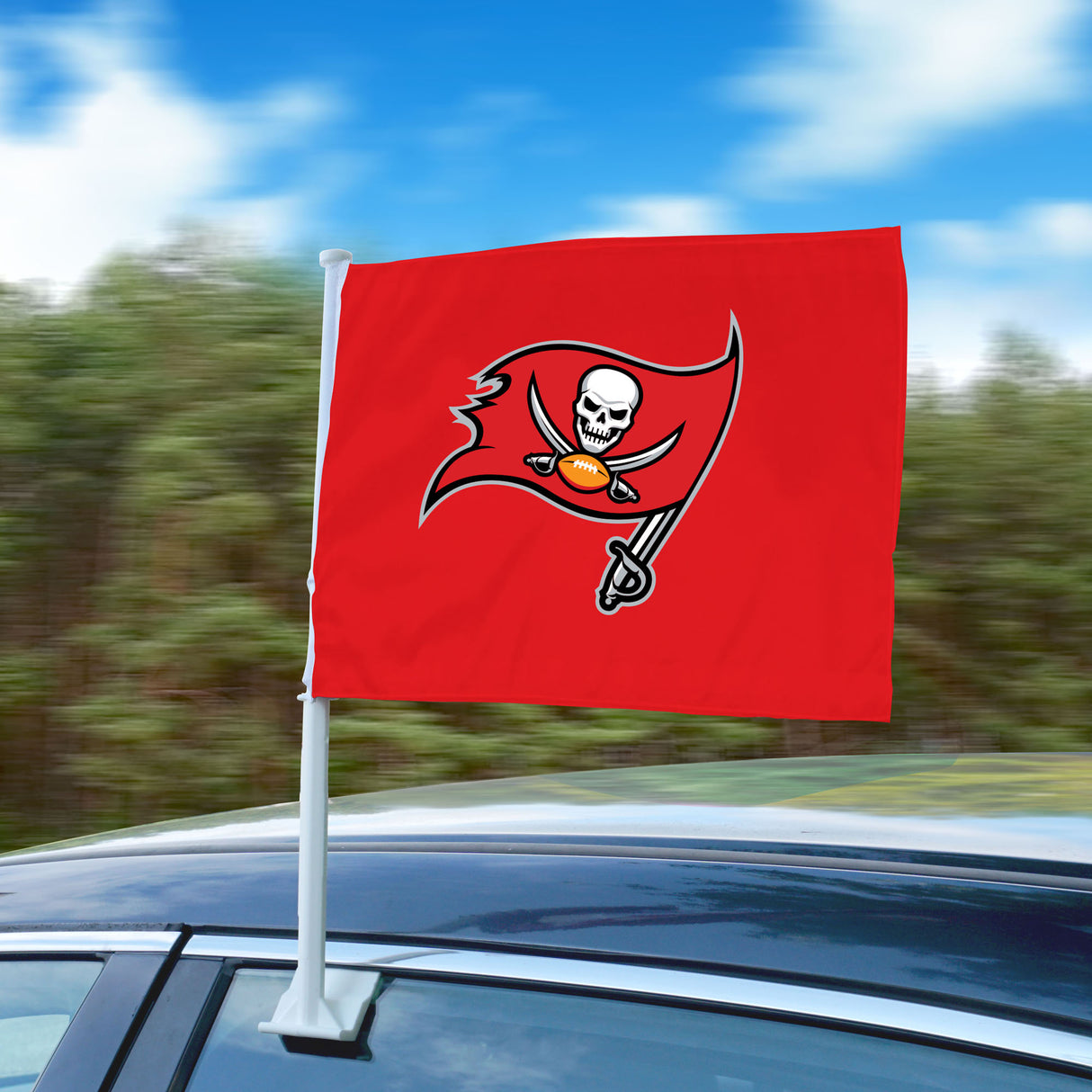 Fanmats Tampa Bay Buccaneers Car Flag Large 1pc 11" x 14" Fan Gear NFL Tampa Bay Buccaneers