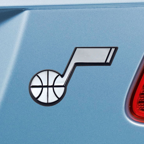 Fanmats Utah Jazz 3D Chrome Metal Emblem Fan Gear NBA Utah Jazz