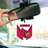 Fanmats Louisville Cardinals 2 Pack Air Freshener Fan Gear NCAA Louisville Cardinals