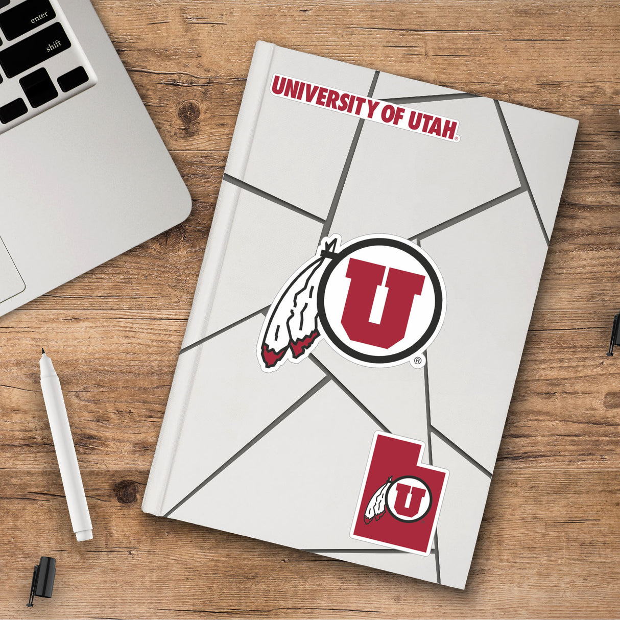 Fanmats Utah Utes 3 Piece Decal Sticker Set