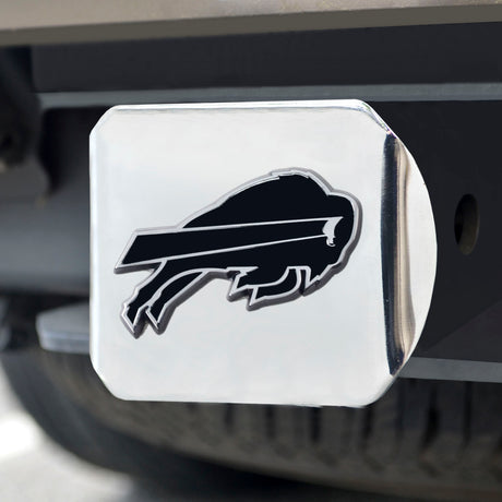 Fanmats Buffalo Bills Chrome Metal Hitch Cover with Chrome Metal 3D Emblem Fan Gear NFL Buffalo Bills