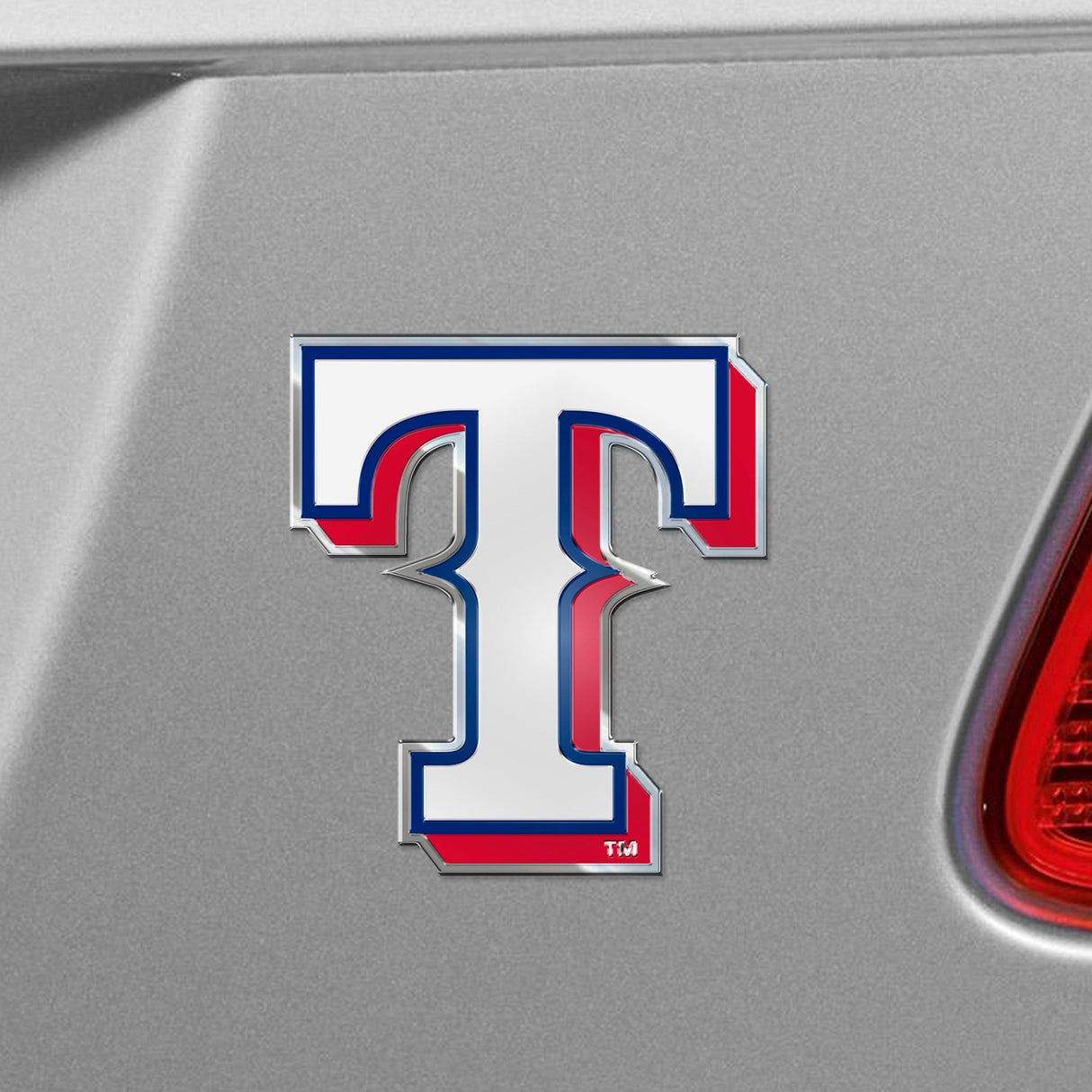 Fanmats Texas Rangers Heavy Duty Aluminum Embossed Color Emblem Fan Gear MLB Texas Rangers