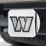 Fanmats Washington Commanders Chrome Metal Hitch Cover with Chrome Metal 3D Emblem