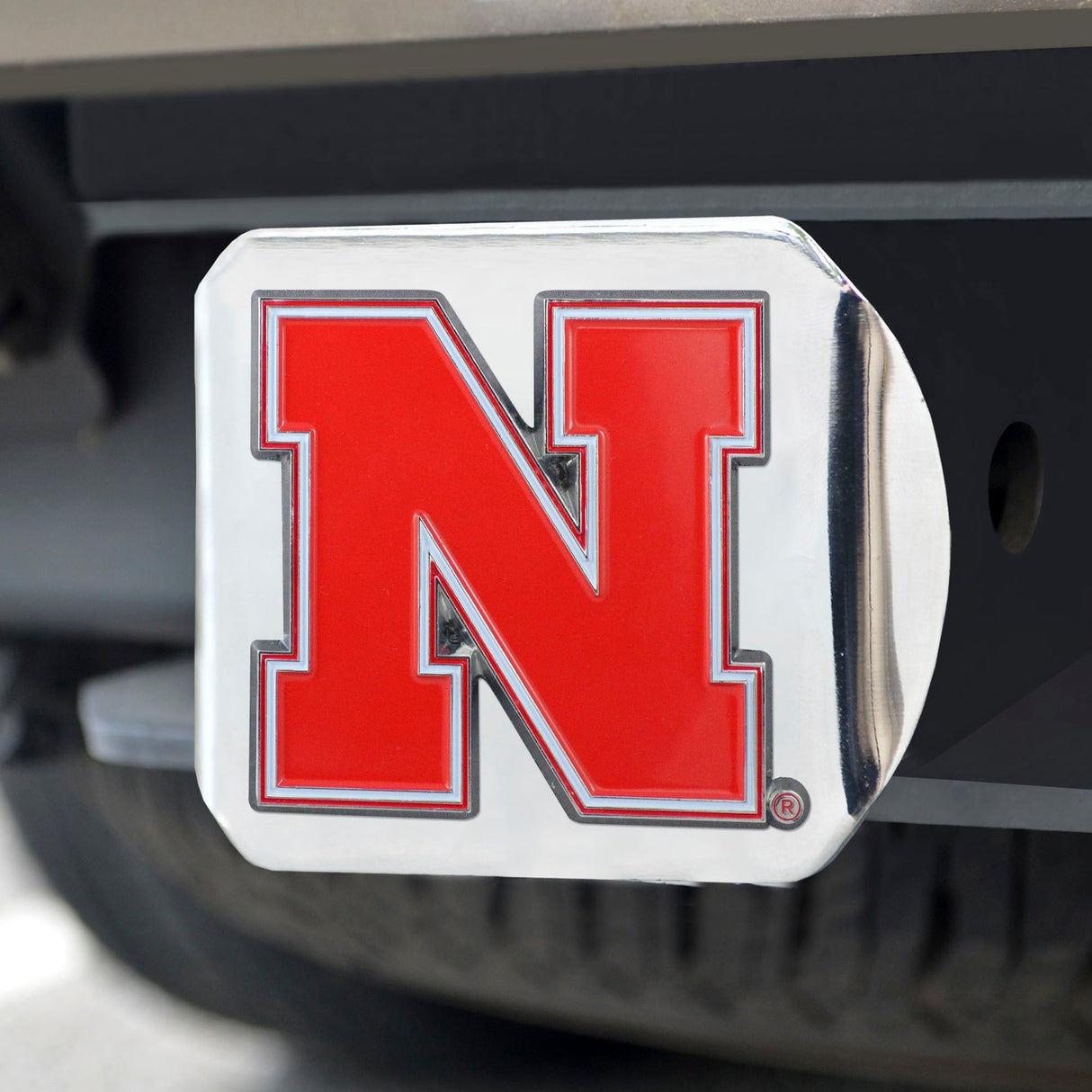 Fanmats Nebraska Cornhuskers Hitch Cover - 3D Color Emblem Fan Gear NCAA Nebraska Cornhuskers