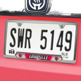 Fanmats Louisville Cardinals Embossed License Plate Frame, 6.25" x 12.25" Fan Gear NCAA Louisville Cardinals
