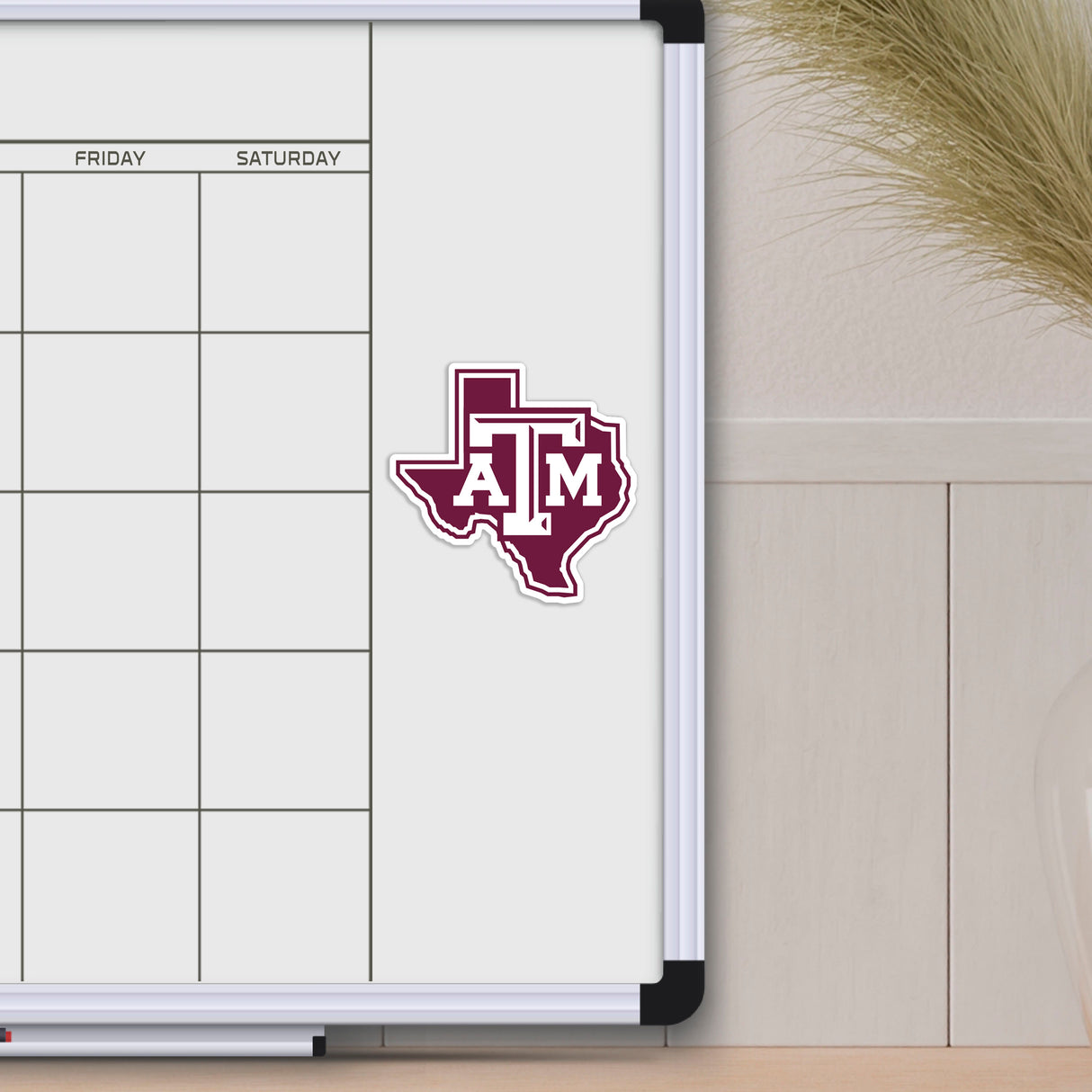 Fanmats Texas A&M Aggies Team State Shape Decal Sticker