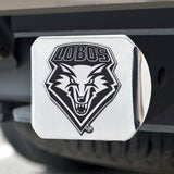 Fanmats New Mexico Lobos Chrome Metal Hitch Cover with Chrome Metal 3D Emblem