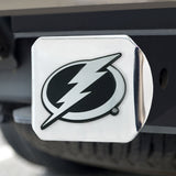 Fanmats Tampa Bay Lightning Chrome Metal Hitch Cover with Chrome Metal 3D Emblem Fan Gear NHL Tampa Bay Lightning