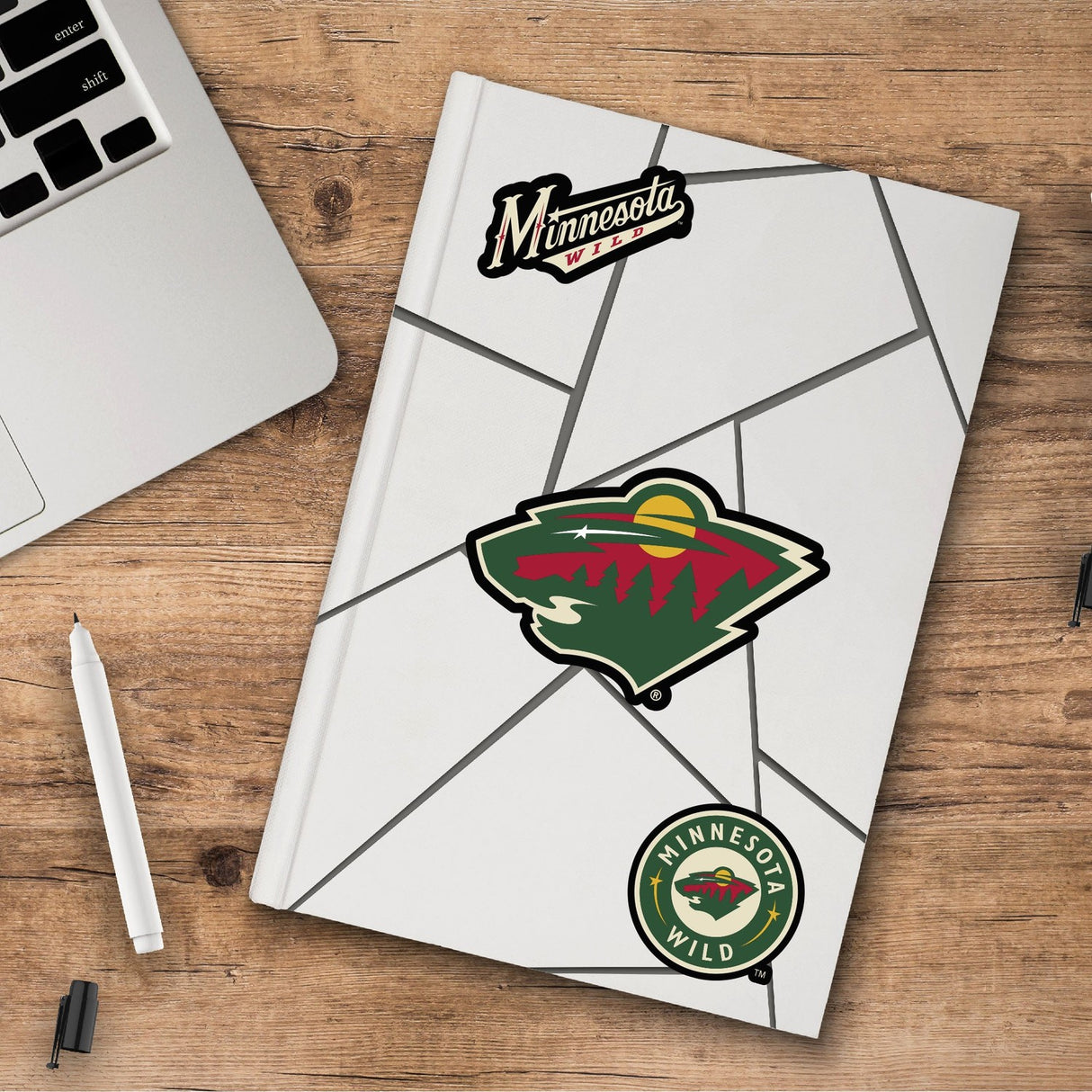 Fanmats Minnesota Wild 3 Piece Decal Sticker Set Fan Gear NHL Minnesota Wild