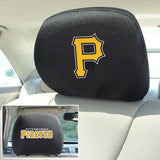Fanmats Pittsburgh Pirates Embroidered Head Rest Cover Set - 2 Pieces