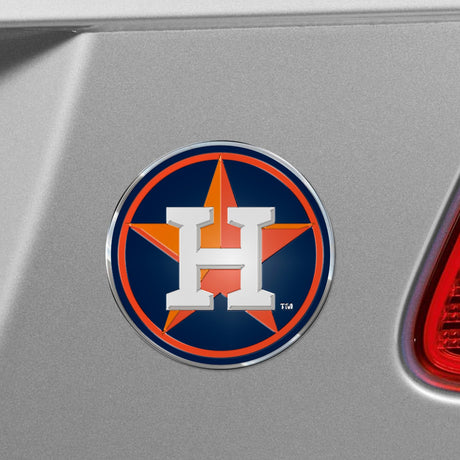 Fanmats Houston Astros Heavy Duty Aluminum Embossed Color Emblem Fan Gear MLB Houston Astros