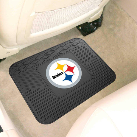 Fanmats Pittsburgh Steelers Back Seat Car Utility Mat - 14" x 17" Fan Gear NFL Pittsburgh Steelers