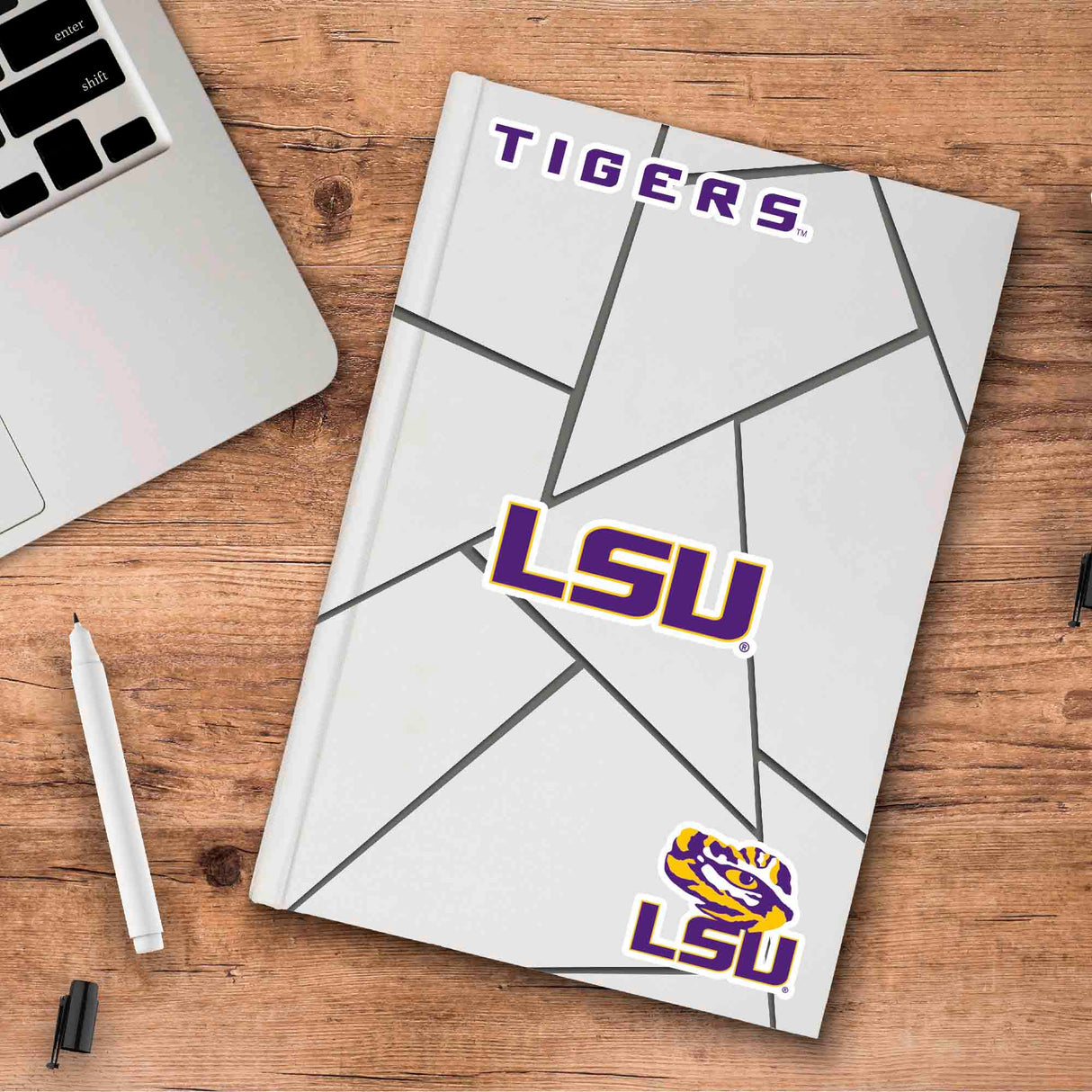 Fanmats LSU Tigers 3 Piece Decal Sticker Set Fan Gear NCAA LSU Tigers