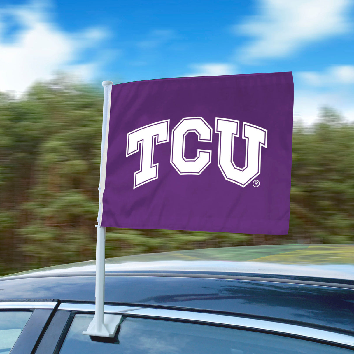 Fanmats TCU Horned Frogs Car Flag Large 1pc 11" x 14" Fan Gear NCAA TCU Horned Frogs