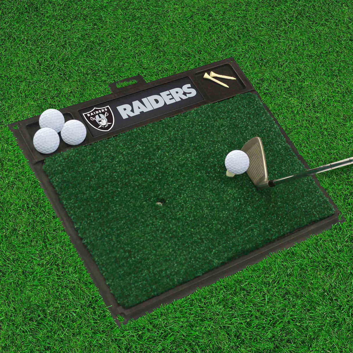 Fanmats Las Vegas Raiders Golf Hitting Mat