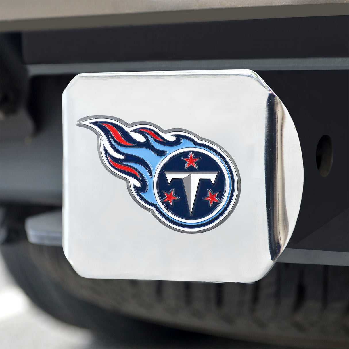 Fanmats Tennessee Titans Hitch Cover - 3D Color Emblem Fan Gear NFL Tennessee Titans