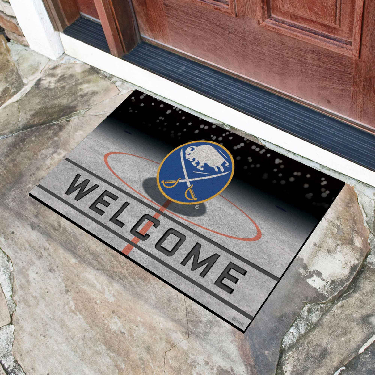 Fanmats Buffalo Sabres Rubber Door Mat - 18" x 30" Fan Gear NHL Buffalo Sabres