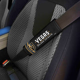 Fanmats Vegas Golden Knights Team Color Rally Seatbelt Pad - 2 Pieces Fan Gear NHL Vegas Golden Knights