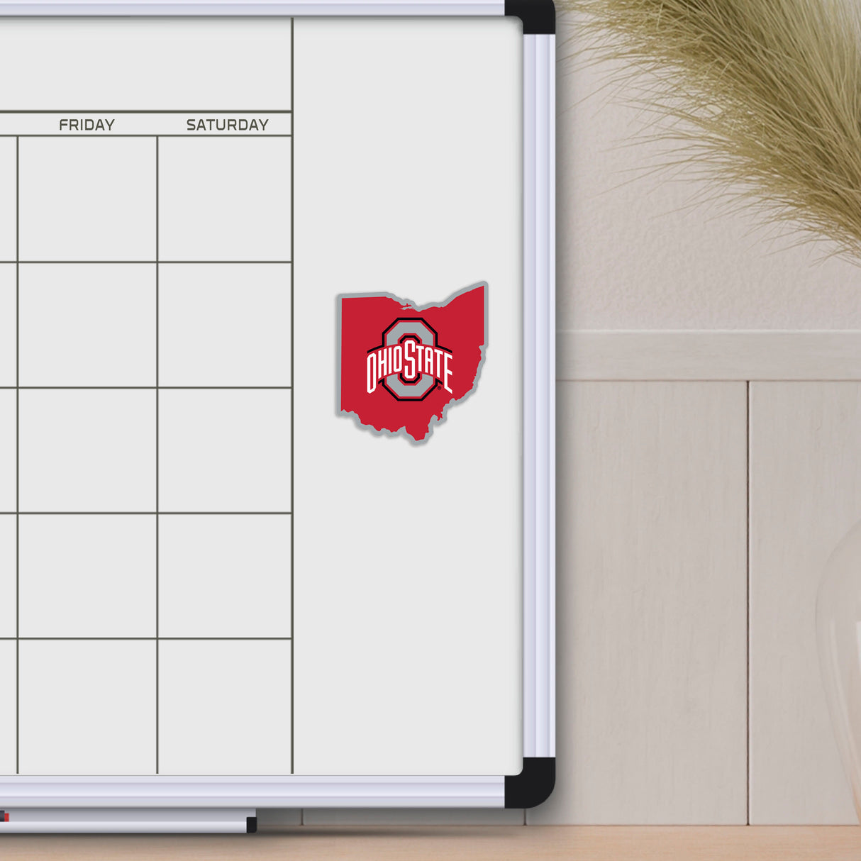Fanmats Ohio State Buckeyes Team State Shape Decal Sticker Fan Gear NCAA Ohio State Buckeyes