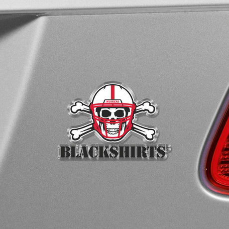 Fanmats Nebraska Cornhuskers Heavy Duty Aluminum Embossed Color Emblem - Alternate Fan Gear NCAA Nebraska Cornhuskers