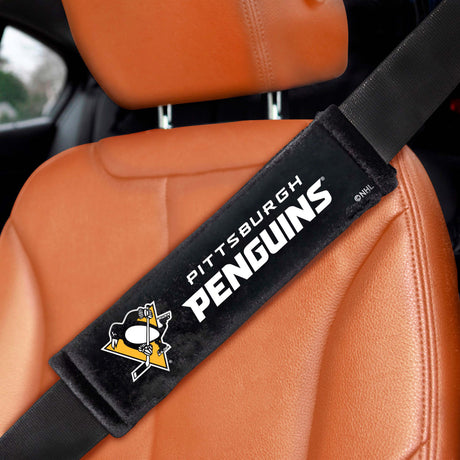 Fanmats Pittsburgh Penguins Embroidered Seatbelt Pad - 2 Pieces Fan Gear NHL Pittsburgh Penguins
