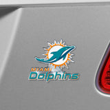 Fanmats Miami Dolphins Heavy Duty Aluminum Embossed Color Emblem - Alternate Fan Gear NFL Miami Dolphins