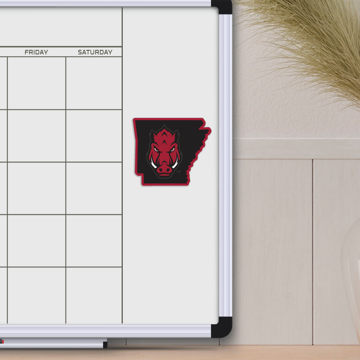 Fanmats Arkansas Razorbacks Team State Shape Decal Sticker