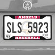 Fanmats Los Angeles Angels Metal License Plate Frame Black Finish Fan Gear MLB Los Angeles Angels