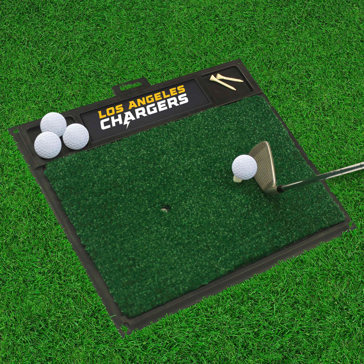 Fanmats Los Angeles Chargers Golf Hitting Mat Fan Gear NFL Los Angeles Chargers