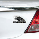 Fanmats Denver Broncos Molded Chrome Plastic Emblem, with Wordmark
