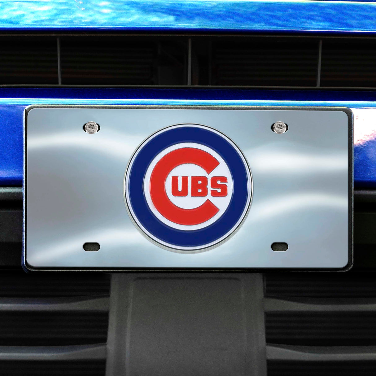 Fanmats Chicago Cubs 3D Stainless Steel License Plate