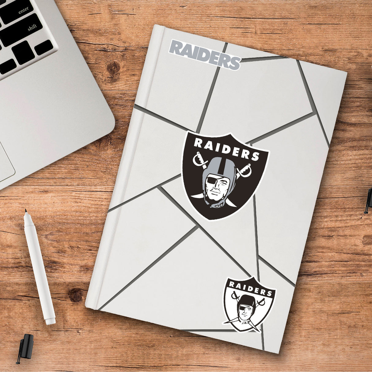 Fanmats Las Vegas Raiders 3 Piece Decal Sticker Set Fan Gear NFL Las Vegas Raiders