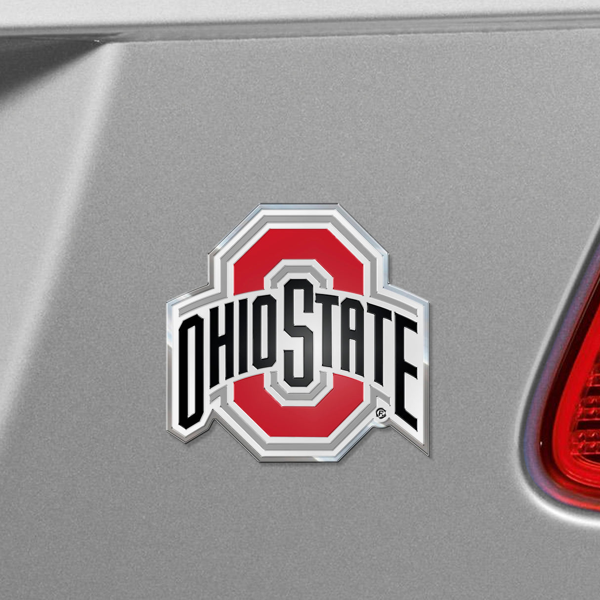 Fanmats Ohio State Buckeyes Heavy Duty Aluminum Embossed Color Emblem