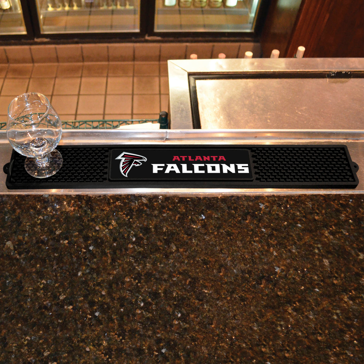 Fanmats Atlanta Falcons Bar Drink Mat - 3.25" x 24"
