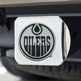 Fanmats Edmonton Oilers Chrome Metal Hitch Cover with Chrome Metal 3D Emblem