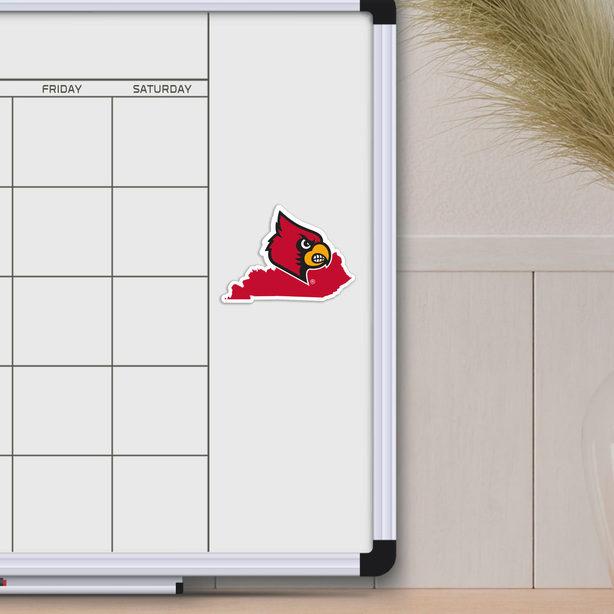 Fanmats Louisville Cardinals Team State Shape Decal Sticker